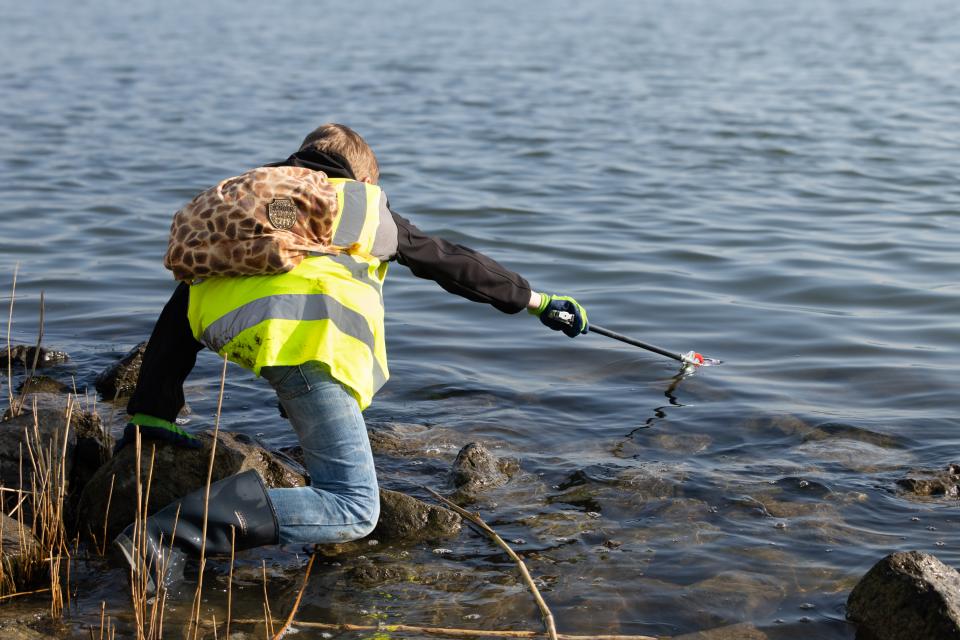 Opruimactie in de Biesbosch